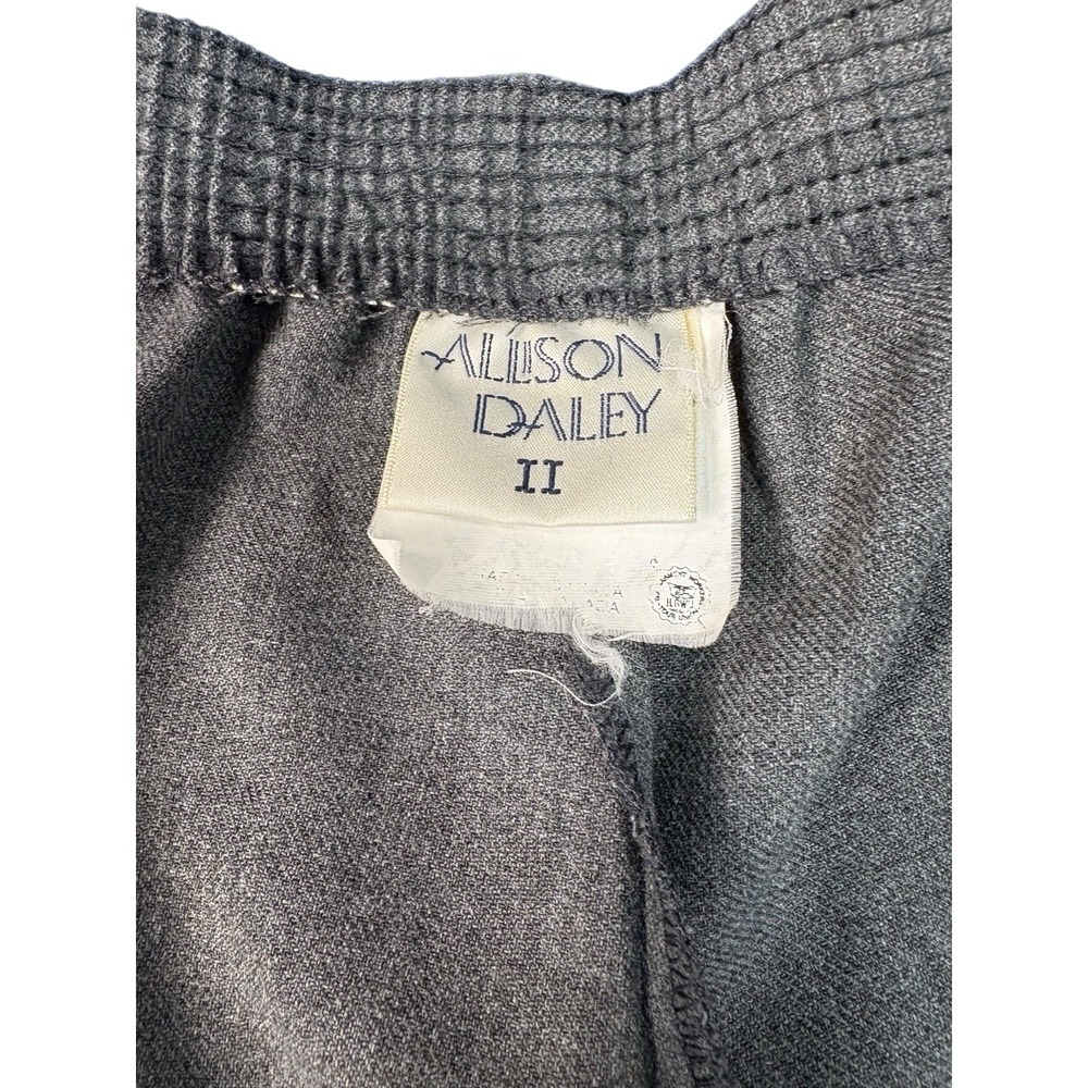 Allison Daley Pants Womens 24W Gray Elastic Waist Pull On Career Plus Size - Picture 5 of 9
